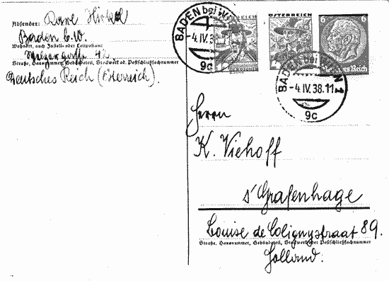 Postcard Return Address